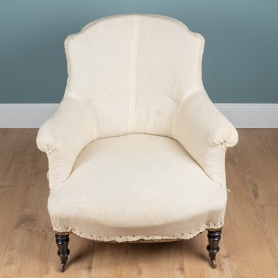 Lot 1039 - A 19th century French armchair