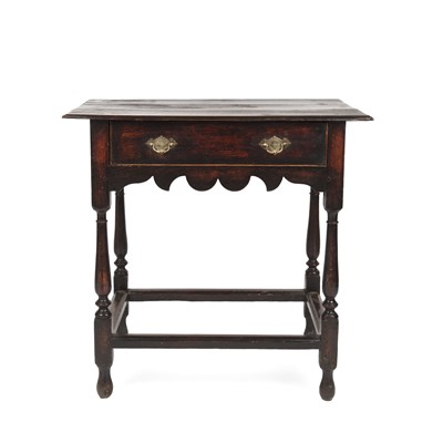 Lot 1146 - An 18th century oak side table