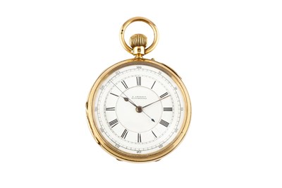 Lot 342 - A late Victorian 18ct gold open face pocket...