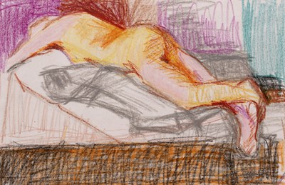 Lot 169 - Sandra Oakins (Contemporary) 'Woman Lying...