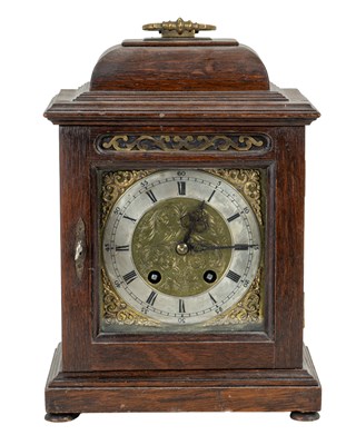 Lot 311 - A Georgian-style mantel or table clock