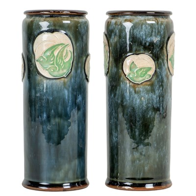 Lot 1232 - A pair of Royal Doulton vases