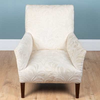 Lot 84 - An Edwardian mahogany-framed armchair
