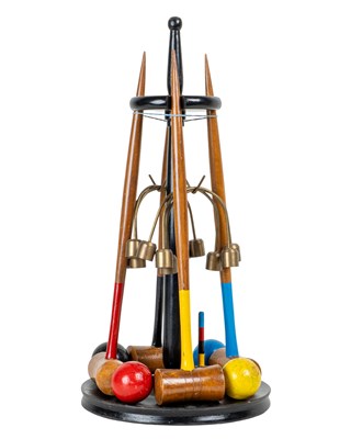 Lot 362 - A miniature croquet set