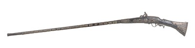 Lot 1017 - A late 19th century Persian flintlock musket