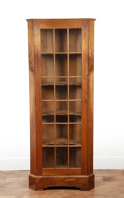 Lot 80 - Cotswold School Walnut, corner cabinet with...