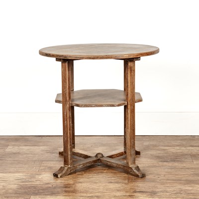 Lot 1 - Attributed to Heals Limed oak, table with...