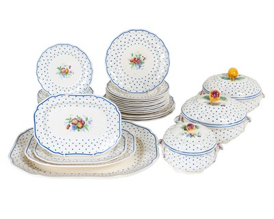 Lot 10 - A group of Spode Polka Dot pottery