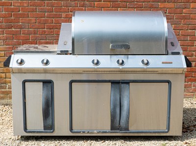 Lot 1357 - A large Benson steel gas-fired barbecue