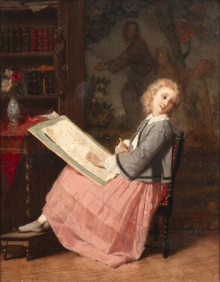 Lot 522 - Isidore Patrois (1815-1884) A young girl...