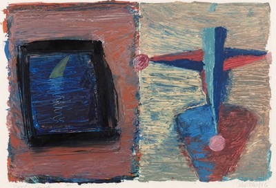 Lot 68 - John Loker (b.1938) A Fool's Shark, 1986 oil...