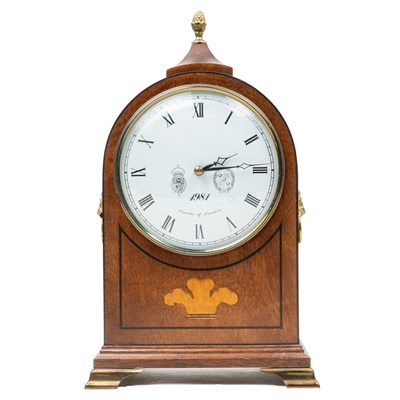 Lot 39 - A Georgian-style mahogany-cased timepiece by Fema of London
