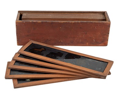 Lot 235 - A set of twelve Victorian glass magic lantern slides