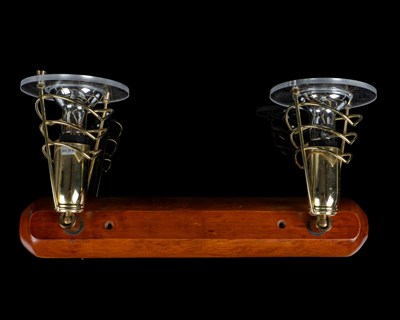 Lot 1102 - A pair of Italian wall-mounted spotlights