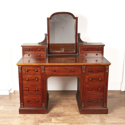 Lot 61A - Holland & Sons large mahogany dressing table...