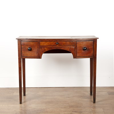 Lot 106A - Mahogany bow-front dressing table 19th Century,...