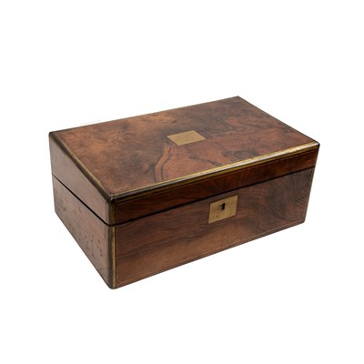 Lot 353 - An early Victorian walnut writing slope