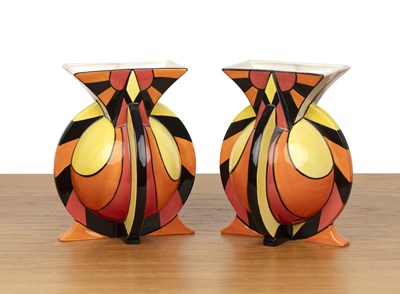 Lot 245 - Lorna Bailey (b.1978) Two orb vases, ceramic,...