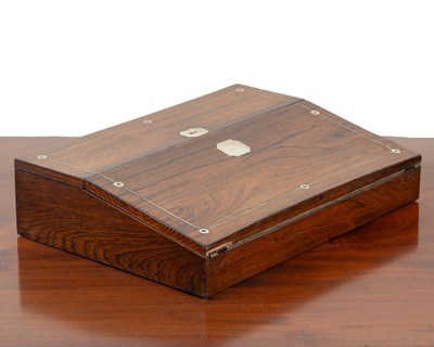 Lot 356 - A 19th-century rosewood writing slope