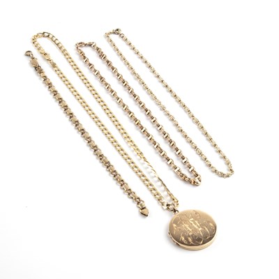 Lot 457 - Collection of jewellery Comprising: a 9ct gold...