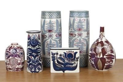 Lot 279 - Royal Copenhagen Faience ware, comprising: a...