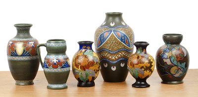 Lot 275 - Collection of Gouda Pottery  Comprising: a...