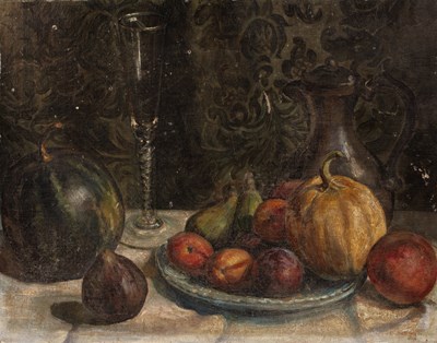 Lot 167 - 20th Century School 'Still life of fruit', oil...