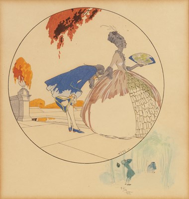 Lot 171 - Ettore Tito (1859-1941) 'Le Baise Main',...