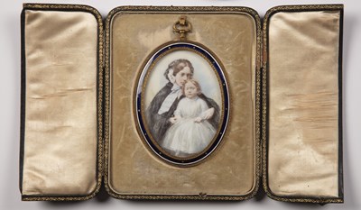 Lot 198 - 18th/19th Century School miniature portrait,...