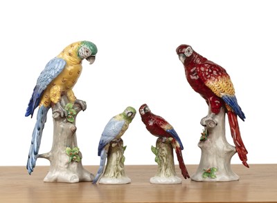 Lot Sitzendorf late 19th/20th Century, four...