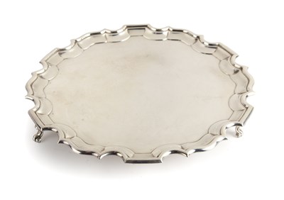 Lot 436 - Edward VII silver salver With a shaped rim,...