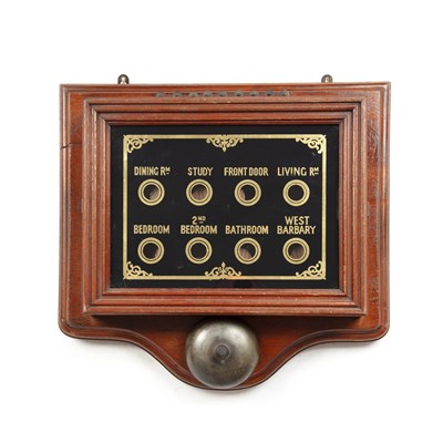 Lot 1280 - An Edwardian servant's bell box