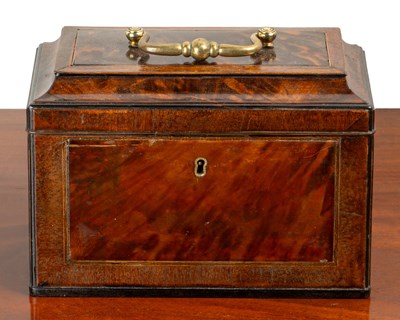 Lot 407 - A 19th century and later tea caddy