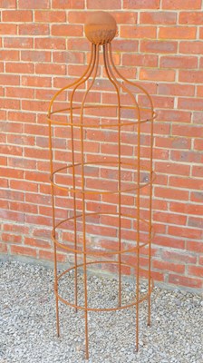 Lot 1385 - A wrought iron plant support