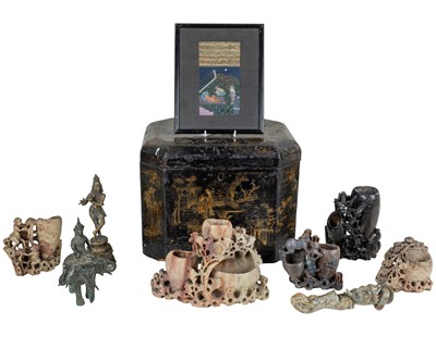Lot 374 - A collection of East Asian items