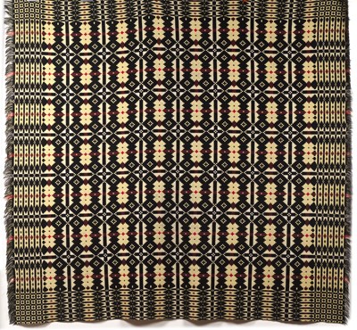 Lot 51 - Welsh blanket 20th Century, reversible, in...