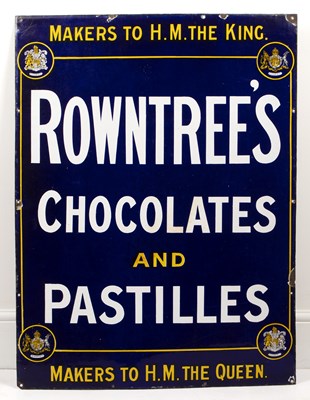 Lot 106 - Rowntree's Chocolates and Pastilles Enamel...