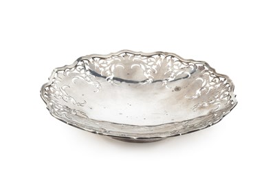 Lot 677 - A George VI silver dish, of shaped circular...
