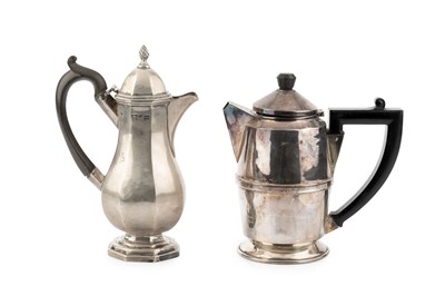 Lot 679 - A late Victorian silver hot milk pot, of...