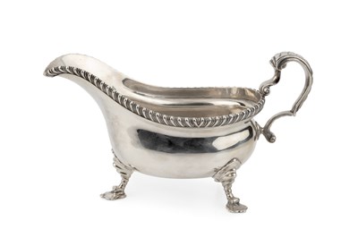 Lot 681 - A late Victorian silver sauce boat, with...