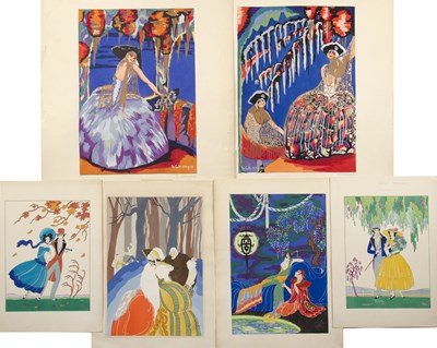 Lot 146 - S Chompré (20th Century French School) 'Study...