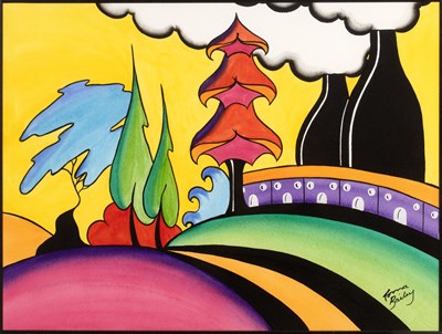Lot Lorna Bailey (b.1978) 'View of the potteries...