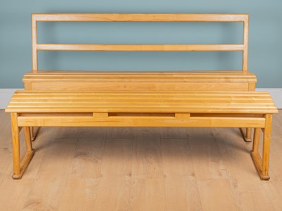Lot 296 - Two Contemporary ash benches