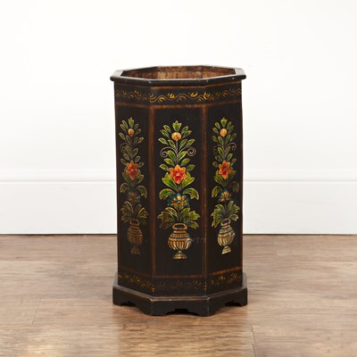 Lot Octagonal umbrella or stick stand 20th Century,...