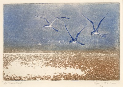 Lot 188 - Mary Orrom (1926-2014) 'Kittiwakes', etching...