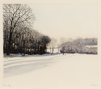 Lot 185 - Paul Bisson (b.1938) 'Wood', etching and...