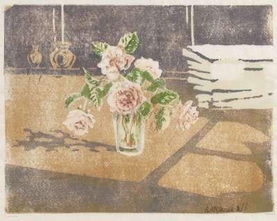 Lot 160 - Betty Mews (20th Century School) 'Roses still...