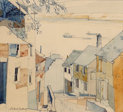 Lot 153 - Evan Ivory (1931-2018) 'Cornwall', watercolour,...