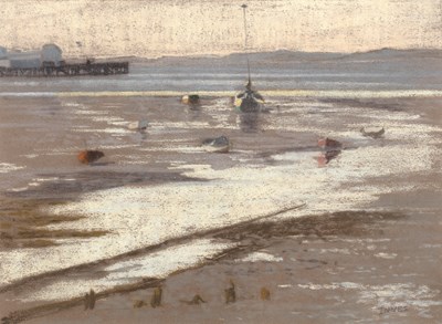 Lot 191 - William Henry Innes (1905-1999) 'Barges in...