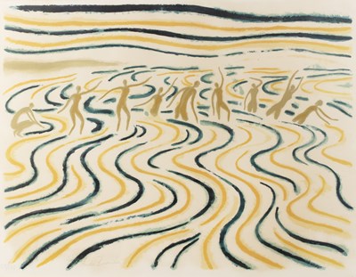 Lot 200 - Andre Brasilier (b.1929) 'La Baignade',...